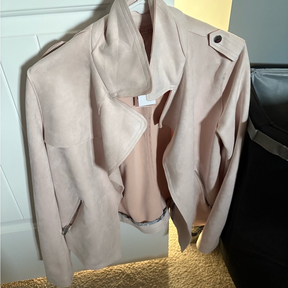 Women's Pink Suede Jacket
